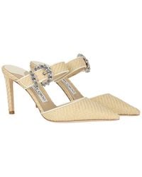 Jimmy Choo - Dyana 85 Raffia Mule - Lyst