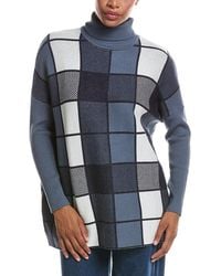 Joseph A - Turtleneck Pullover Poncho - Lyst