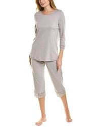 Hanro - 2pc Moments Crop Pajama Set - Lyst