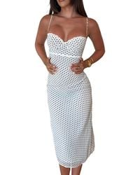 LEON GORI - Midi Dress - Lyst