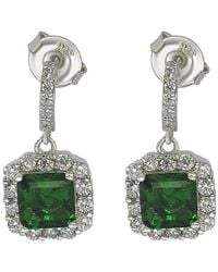 Suzy Levian CZ Jewelry - Suzy Levian Silver Cz Drop Earrings - Lyst