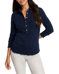 NIC+ZOE - Nic + Zoe Lace Knit Collared Top - Lyst