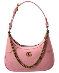 Gucci - Aphrodite Small Leather Hobo Bag - Lyst