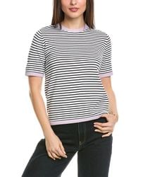 St. John - Breton Stripe Knit Sweater - Lyst