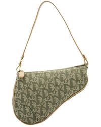 Dior - Oblique Canvas Saddle Bag (Authentic Pre-Loved) - Lyst