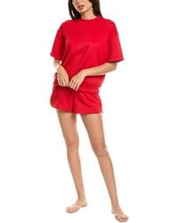 Marion - 2Pc Banded T-Shirt & Short Set - Lyst