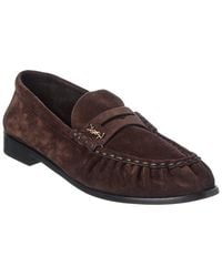 Saint Laurent - Suede Le Loafer - Lyst