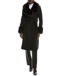 Via Spiga - Belted Wool-Blend Coat - Lyst