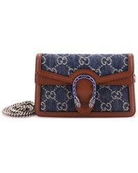 Gucci - Gg Denim Dionysus Bag Super Mini (Authentic Pre-Loved) - Lyst