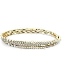 Sabrina Designs - 14K 5.00 Ct. Tw. Diamond Flexible Stackable Bangle Bracelet - Lyst