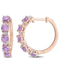 Rina Limor - Rose Gold Vermeil 2.54 Ct. Tw. Gemstone Clip-on Earrings - Lyst