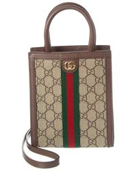 Gucci - Ophidia GG Supreme Canvas & Leather Super Mini Bag - Lyst
