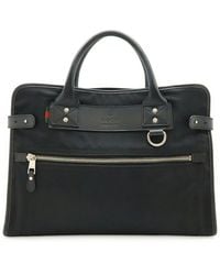 Gucci - Black Nylon Canvas & Leather Business Briefcase (authentic Pre-loved) - Lyst