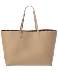 Fendi - Roll Medium Reversible Ff Suede & Leather Tote - Lyst