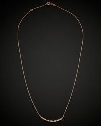 Italian Gold - 14k Italian Rose Gold Twist Adjustable Necklace - Lyst