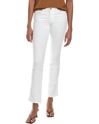 7 For All Mankind - Kimmie White Form Fitted Straight Leg Jean - Lyst