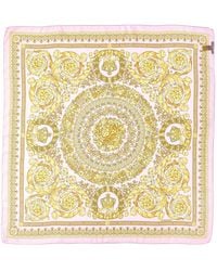 Versace - Barocco Print Silk Scarf - Lyst