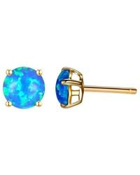Liv Oliver - 18K Plated 2.85 Ct. Tw. Opal Studs - Lyst