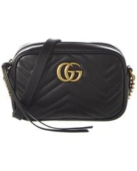 Gucci - GG Marmont Mini Matelasse Leather Crossbody Camera Bag - Lyst