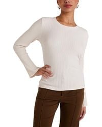 Bella Dahl - Rib Crew T-Shirt - Lyst