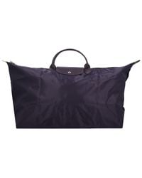 Longchamp - Le Pliage Medium Canvas & Leather Travel Bag - Lyst
