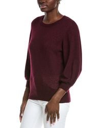 Autumn Cashmere - Balloon Sleeve Cashmere & Silk-Blend Sweater - Lyst