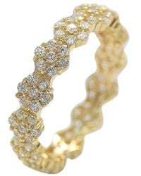 Suzy Levian CZ Jewelry - Suzy Levian Silver Cz Stackable Ring - Lyst