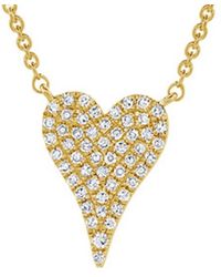 Sabrina Designs - 14k 0.13 Ct. Tw. Diamond Heart Pendant Necklace - Lyst