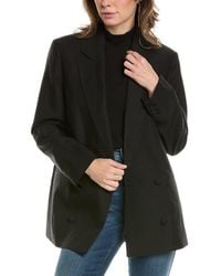 AllSaints - Petra Linen-Blend Blazer - Lyst