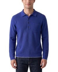 N.Peal Cashmere - Ribbed 100% Cashmere Polo Shirt - Lyst