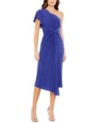 Mac Duggal - One-Shoulder Midi Dress - Lyst