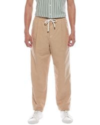 Brunello Cucinelli - Leisure Fit Pleated Linen-Blend Drawstring Pant - Lyst