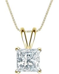 Sabrina Designs Lab Grown Diamonds - 14K 5.00 Ct. Tw. Lab-Grown Diamond Solitaire Pendant - Lyst