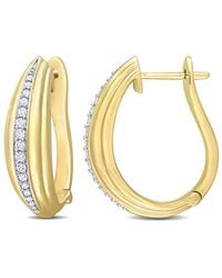 Rina Limor - 14k 0.21 Ct. Tw. Diamond Hoops - Lyst
