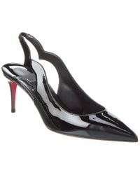 Christian Louboutin - Hot Chick Sling 70 Patent Slingback Sandals - Lyst