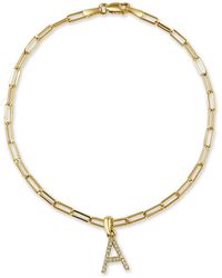 Sabrina Designs - 14K 0.08 Ct. Tw. Diamond Initial Bracelet (A-Z) - Lyst