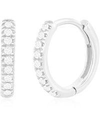 Nephora - 14k 0.06 Ct. Tw. Diamond Huggie Earrings - Lyst