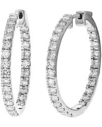Amairah - 0.75 Ct. Tw. Lab-Grown Diamond Hoops - Lyst