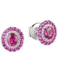 Gregg Ruth - 14K 1.49 Ct. Tw. Diamond & Ruby Earring - Lyst