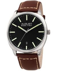 August Steiner - Leather Watch - Lyst
