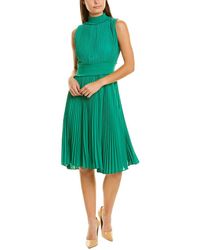 Nanette Lepore Nanette By Nanette Lepore Pleated A-line Dress - Green