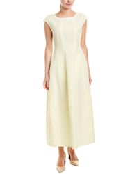 Lafayette 148 New York Jayden Linen-blend Maxi Dress - Yellow