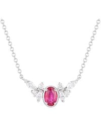 Gregg Ruth - 14K 0.84 Ct. Tw. Diamond & Ruby Pendant - Lyst