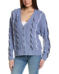 525 America - Color Cable Cardigan - Lyst