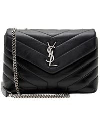 Saint Laurent - Matelasse Calfskin Monogram Loulou Chain Small Crossbody (Authentic Pre-Loved) - Lyst