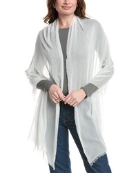 Bruno Magli - Cashmere-Blend Crinkle Wrap - Lyst