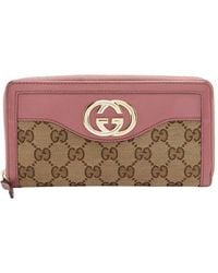 Gucci - Beige GG Canvas Sukey Zip Around Wallet (authentic Pre-loved) - Lyst