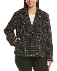 Marina Rinaldi - Plus Saggina Wool-Blend Blazer - Lyst
