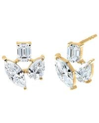 By Adina Eden - 14K 1.70 Ct. Tw. Lab-Grown Diamond Earrings - Lyst