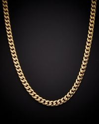 Italian Gold - 14k Cuban Link 30in Necklace - Lyst